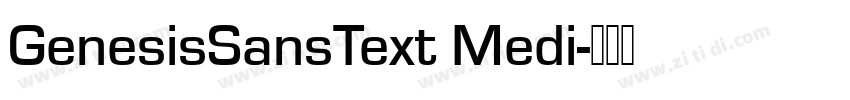GenesisSansText Medi字体转换
